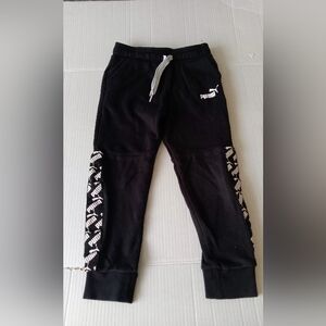 PUMA Amplified Track Pants Black Boys Size 6 GUC